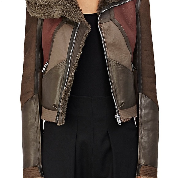 Rick Owens Real Fur dyed Lam Shearling Jacket - Picture 6 of 8